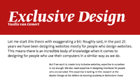 Capture: Exclusive web design